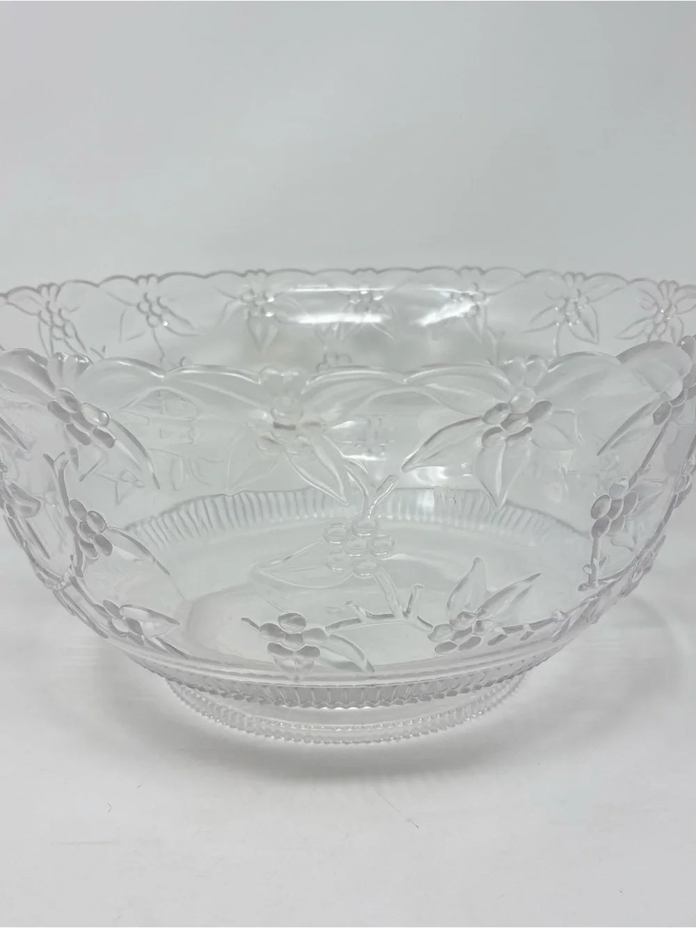 Vtg 50s Regaline Clear Plastic Extra Large Mixing Bowl Serving Bowl USA 14”x6.75